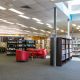 Interior of Rowville Library showing shelving, books and furniture