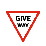 Gie Way Sign
