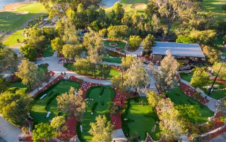 Birdseye view of Wembley Mini golf course